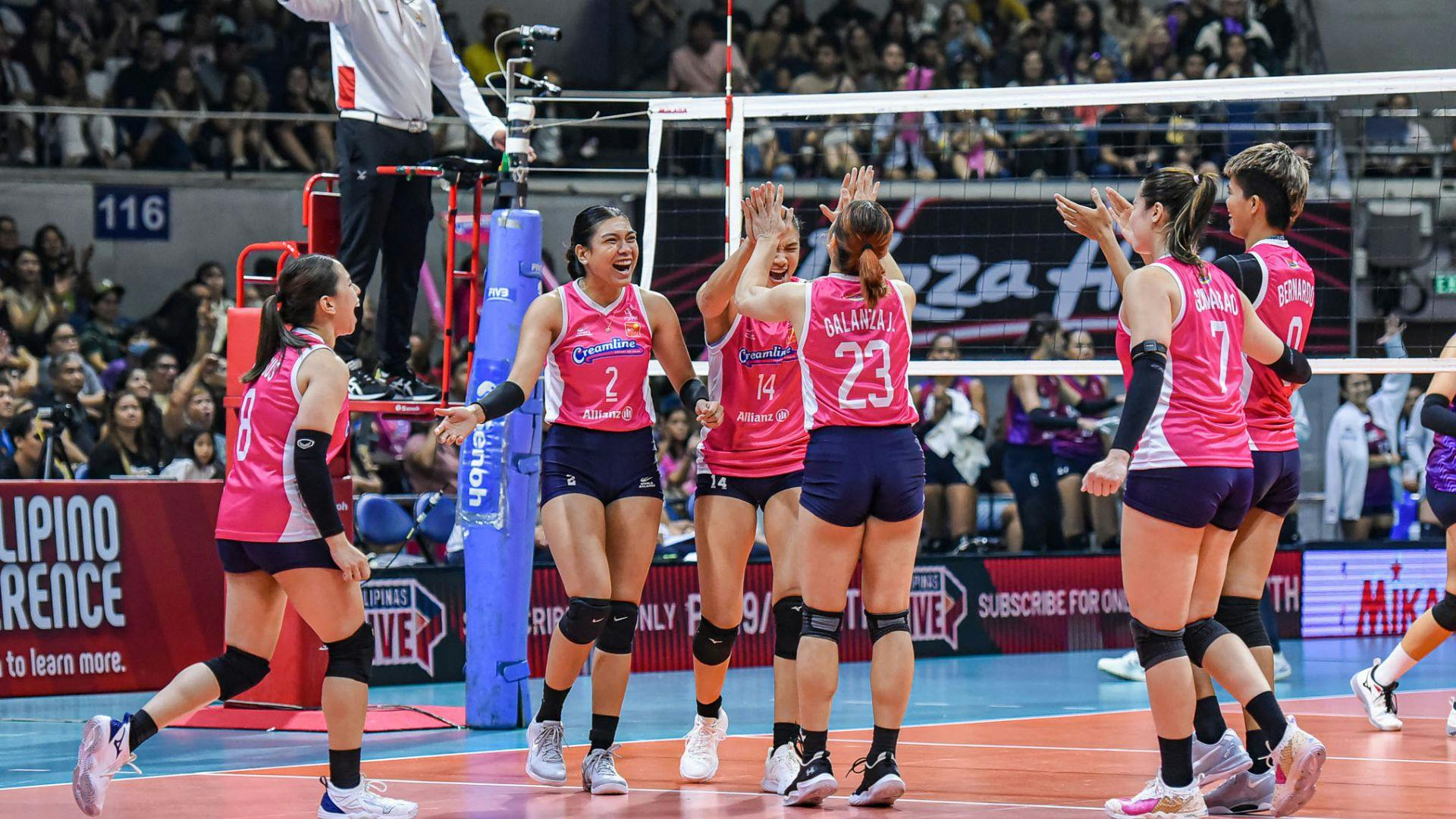 Creamline extends mastery over Choco Mucho with thrilling victory in PVL All-Filipino